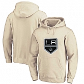 Men's Customized Los Angeles Kings Cream All Stitched Pullover Hoodie,baseball caps,new era cap wholesale,wholesale hats